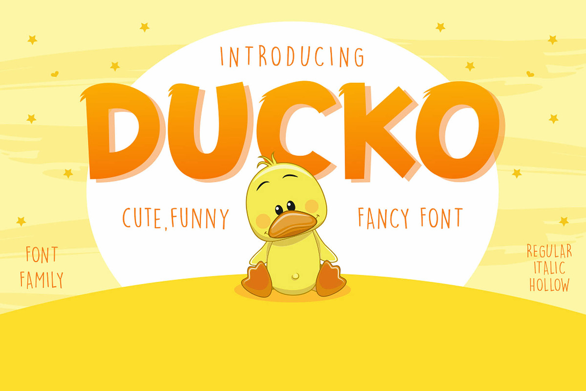 Ducko, a Font by Fachranheit Studio (Photo 1 of 12)