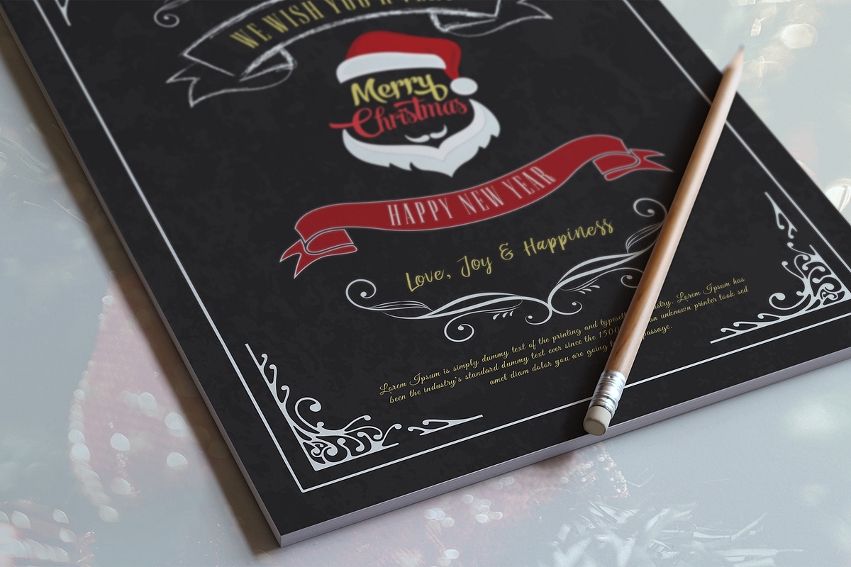 Christmas Greeting Card Template, a Flyer Template by DesignDevisers (Photo 5 of 8)