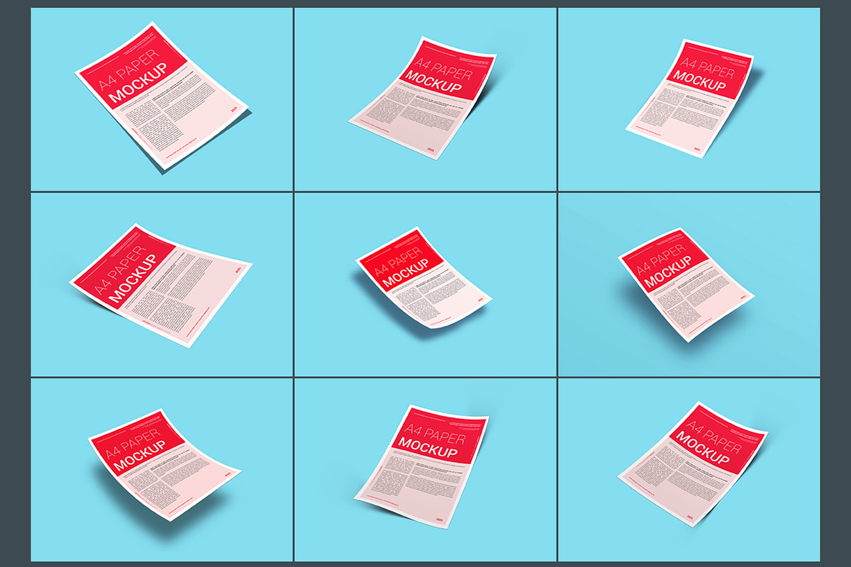 A4 Paper Flyer Mockup Template, an Advertising Mockup by alimran24 (Photo 3 of 13)