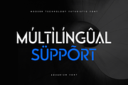 Aquarium - Modern Futuristic Font, a Sans Serif Font by Hamz Studio (Thumbnail 7 of 15)