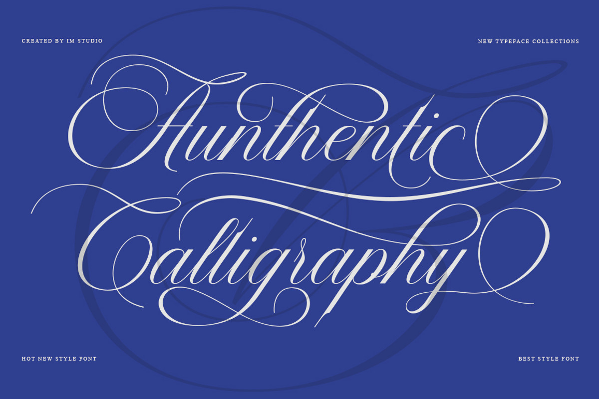 Bailentia Calligraphy, a Script Font by IM Studio (Photo 2 of 10)