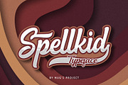 Spellkid, a Script Font by NUGS (Thumbnail 1 of 8)
