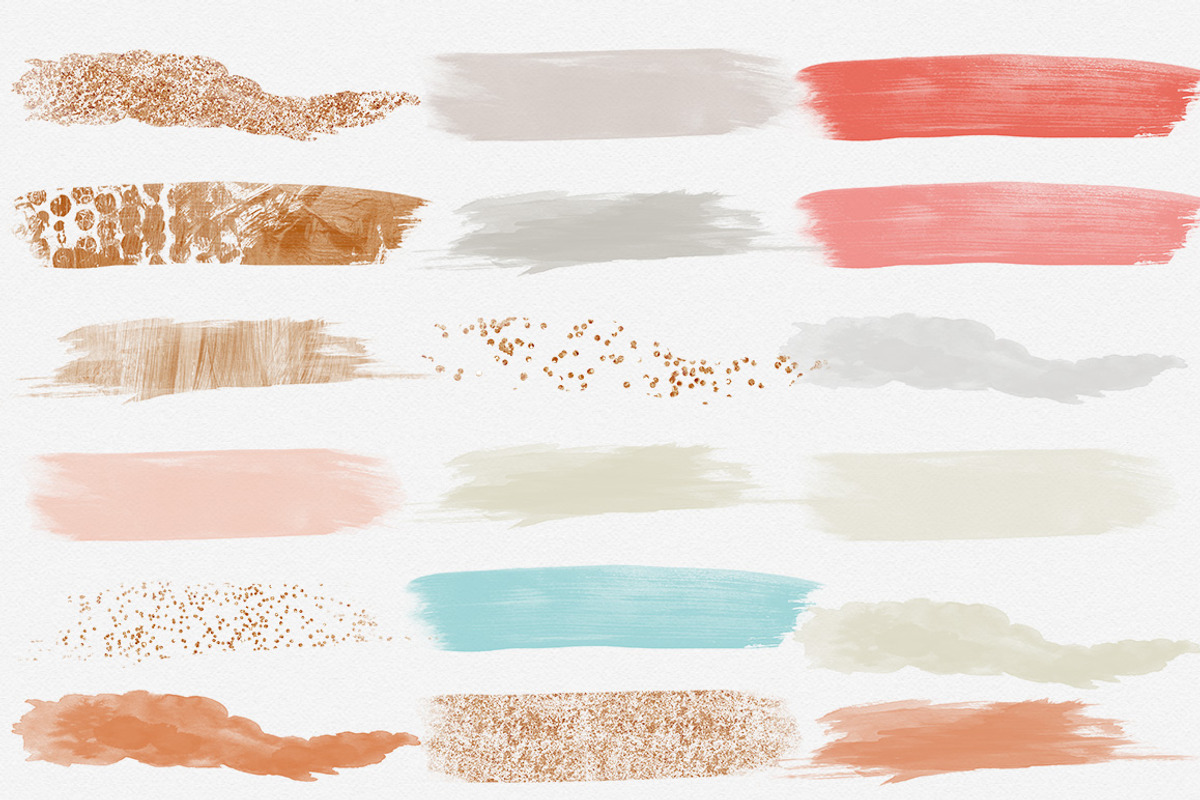 Autumn Watercolor Brush Strokes, a Texture Graphic by ClipartBrat Graphics (Photo 2 of 2)