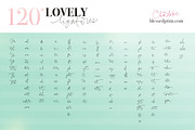 Charlotte Script with 120 ligatures, a Script Font by Blessed Print (Thumbnail 11 of 19)