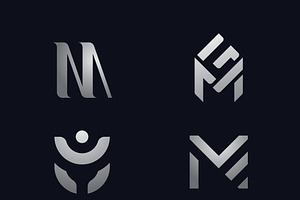 Letter M logo flat logo vector, a Branding & Logo Template by T.Vooka