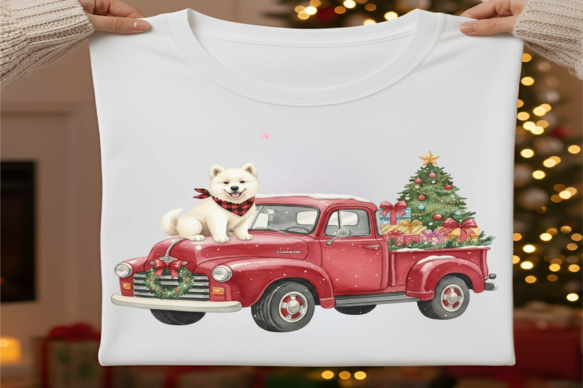 Christmas Red Truck PNG Bundle, a Graphic by Digi_Design_World (Photo 5 of 5)