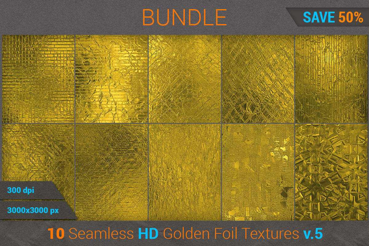 Golden Foil HD Texture Bundle (v 5)