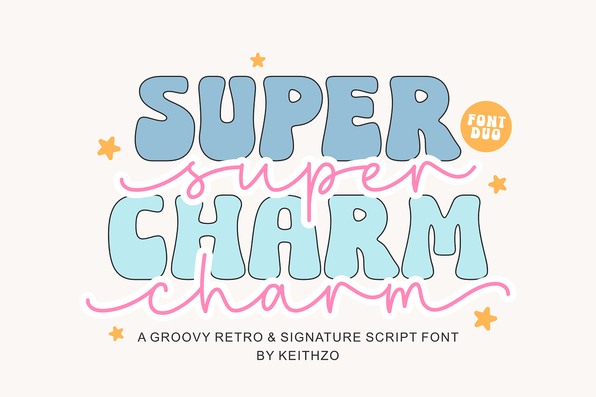 Super Charm - Font Duo, a Handwritten Font by Keithzo (Photo 1 of 11)