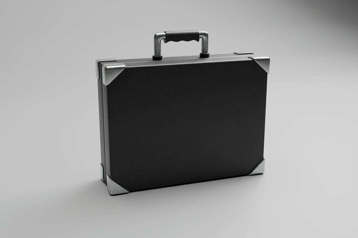 Black Hard Shell Briefcase 3D Model, an Object 3D Model by Dudukbersama (Photo 1 of 2)