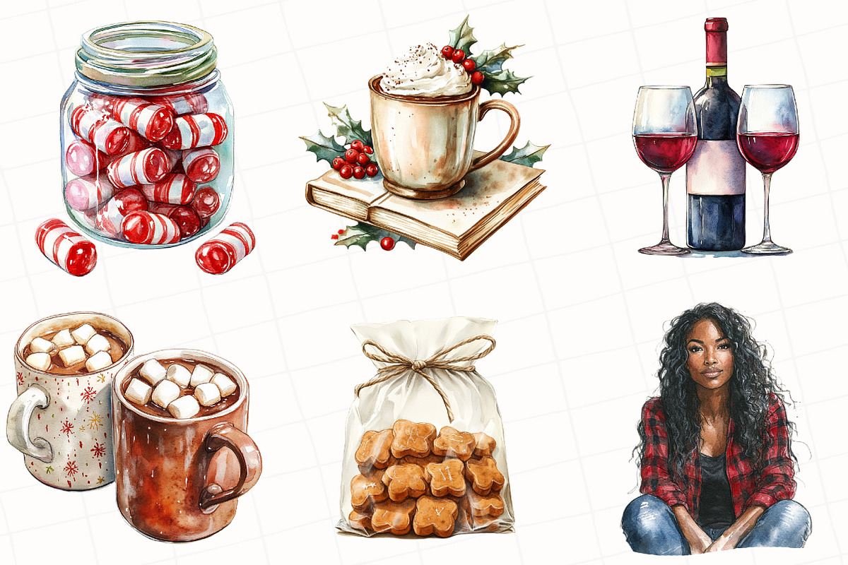 Christmas Market Clipart, an Illustration by OK Design (Photo 4 of 5)