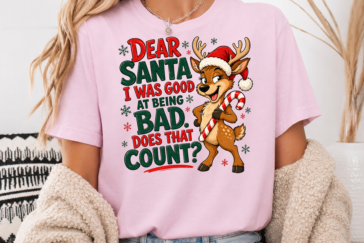 Dear Santa I Was Good At Being Bad, a Seasonal Illustration by Rose Art (Photo 3 of 4)