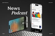 News Podcast App UI Kit, an App Template by Trung (Thumbnail 1 of 10)