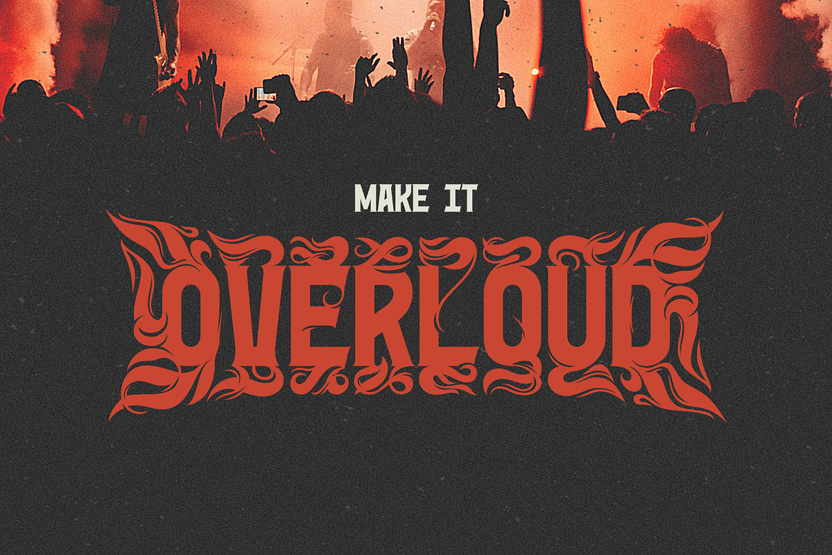 Hairy Metal - Hardcore Font, a Blackletter Font by Gleb Guralnyk (Photo 5 of 10)