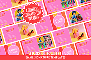 Colorful Email Signature Templates, an Email Template by SunshineStudioBoutique (Thumbnail 1 of 9)