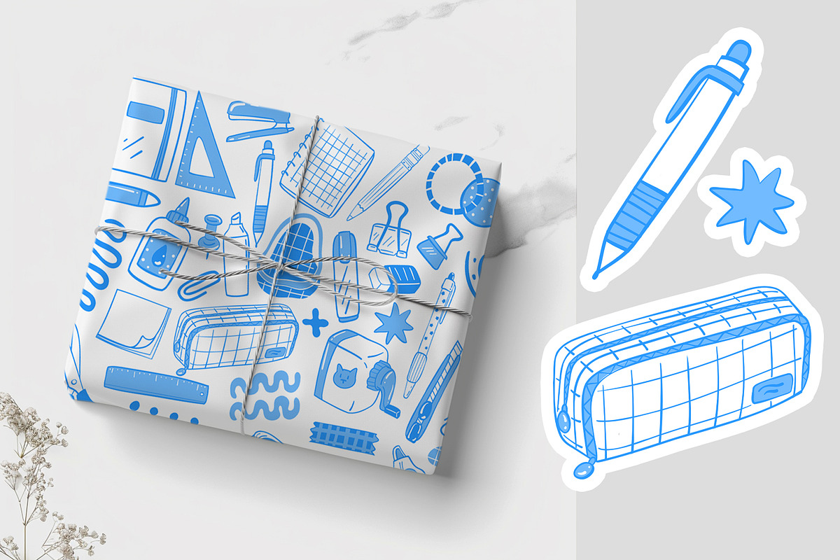 Back to School Lineart, an Education Illustration by Carpet Tapete Pretzel (Photo 3 of 7)