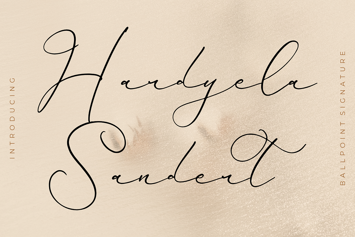 Hardyela Sandert Ballpoint Signature, a Script Font by Storytype Studio (Photo 1 of 15)