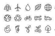 37 Vector Eco Outline Icon Pack, an Outline Icon by adenpinkstore (Thumbnail 21 of 29)
