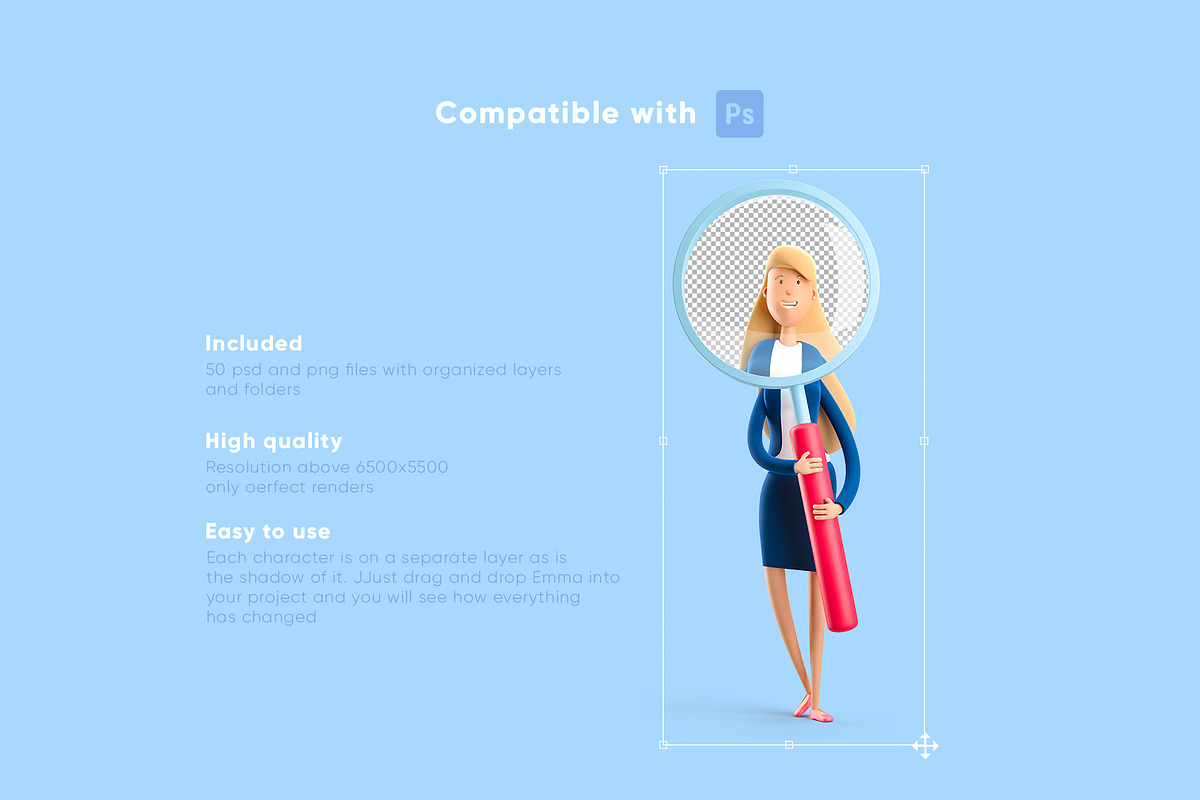 Businesswoman Emma Set, a Characters & Person 3D Model by Best Pixels™ (Photo 5 of 6)