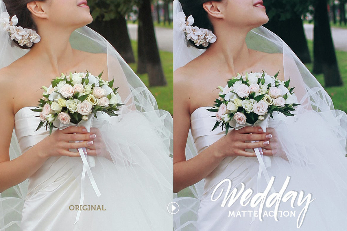 Wedday Matte Photoshop Action, an Action Add-On by skybluecreative (Photo 4 of 5)