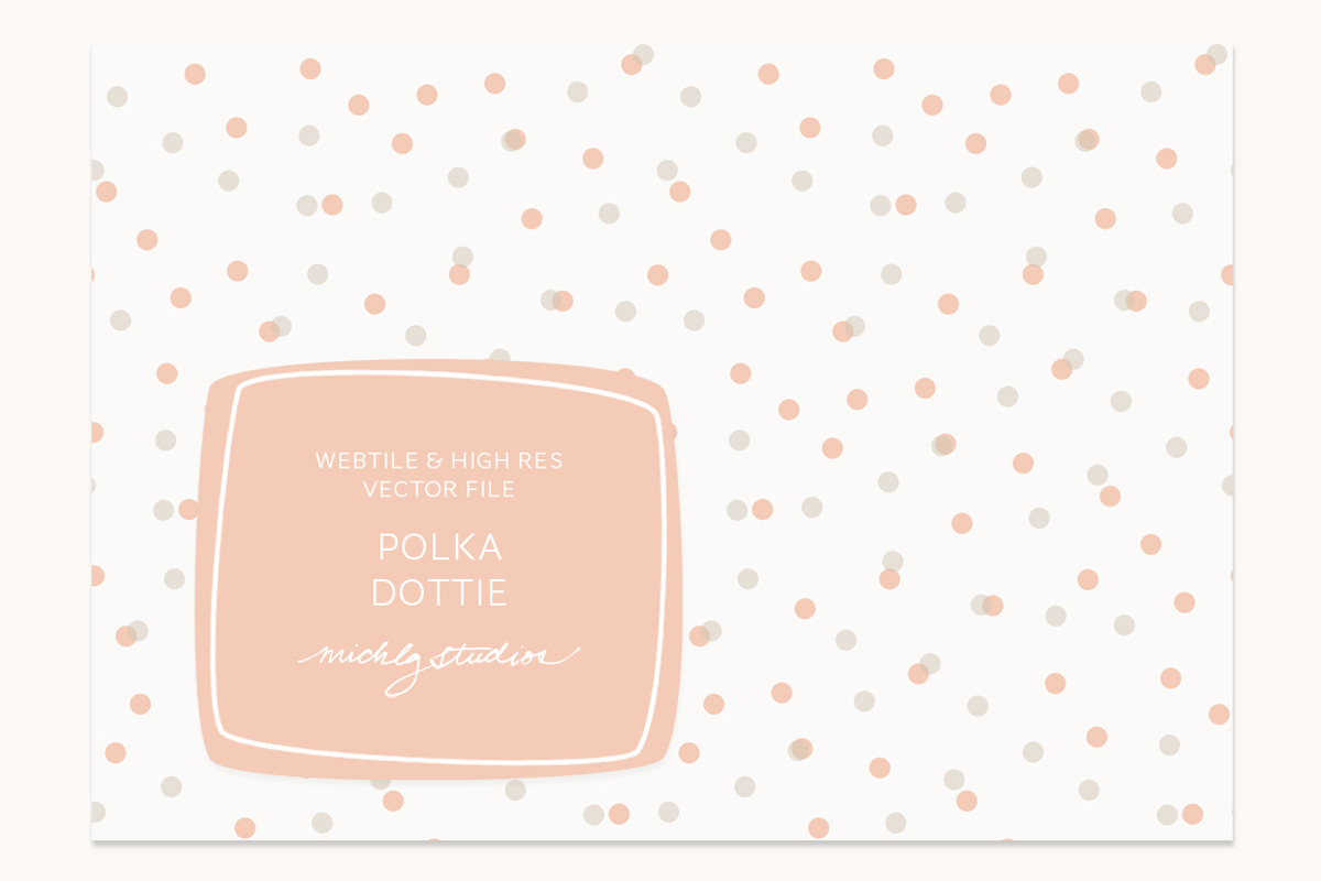 VECTOR & PSD Polka Dot tile & patter