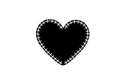 Stitched Heart Silhouette Vector Bun, an Illustration by Designs_River (Thumbnail 13 of 41)