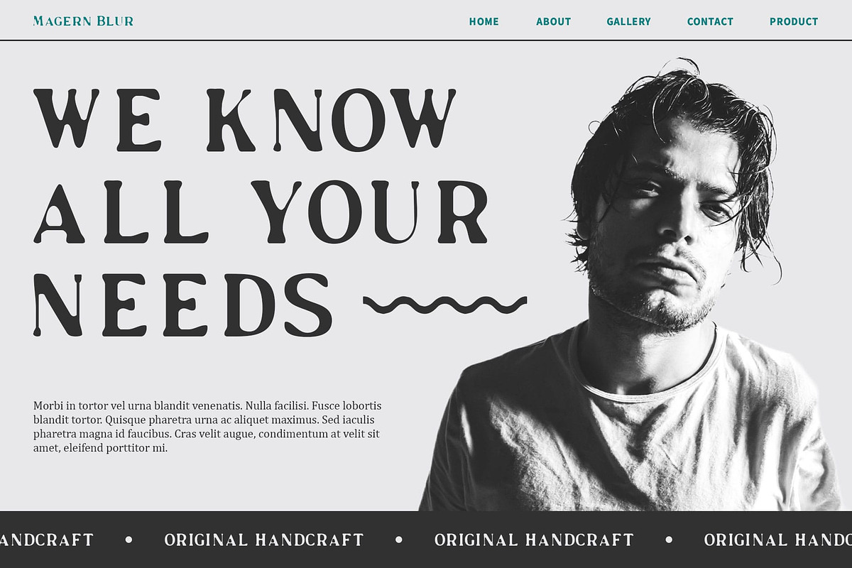 Magern Blur, a Serif Font by Craft Supply Co. (Photo 6 of 8)