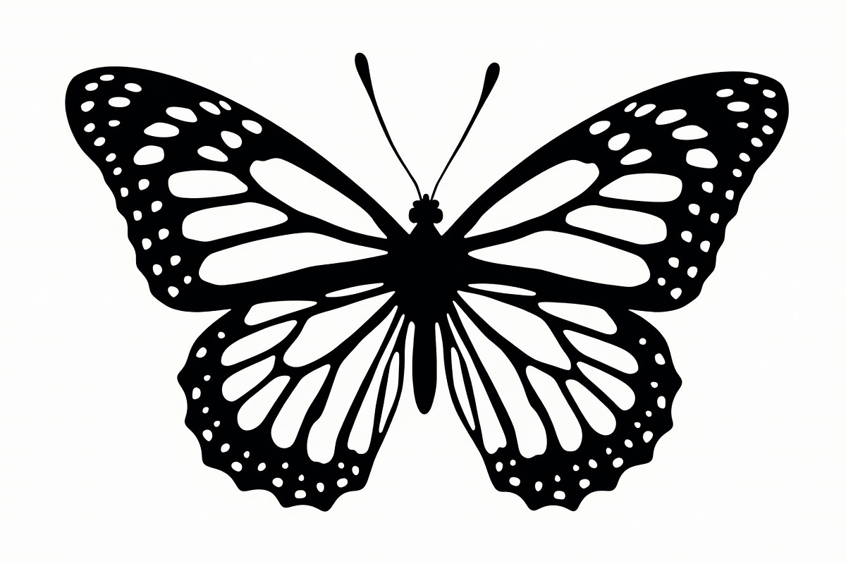 butterfly laser cut design, an Illustration by BIPLOB EXPERT (Photo 13 of 13)