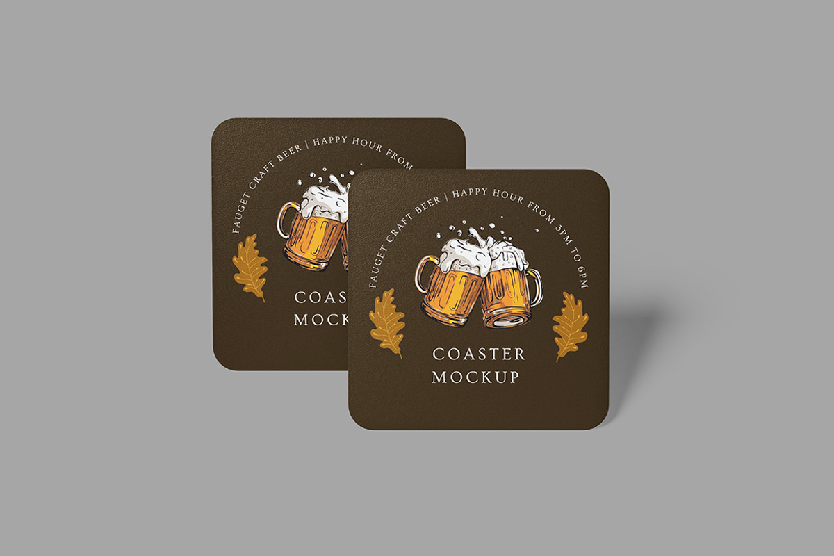Coaster Mockup, a Product Mockup by Squashy Creative Studio (Photo 3 of 5)