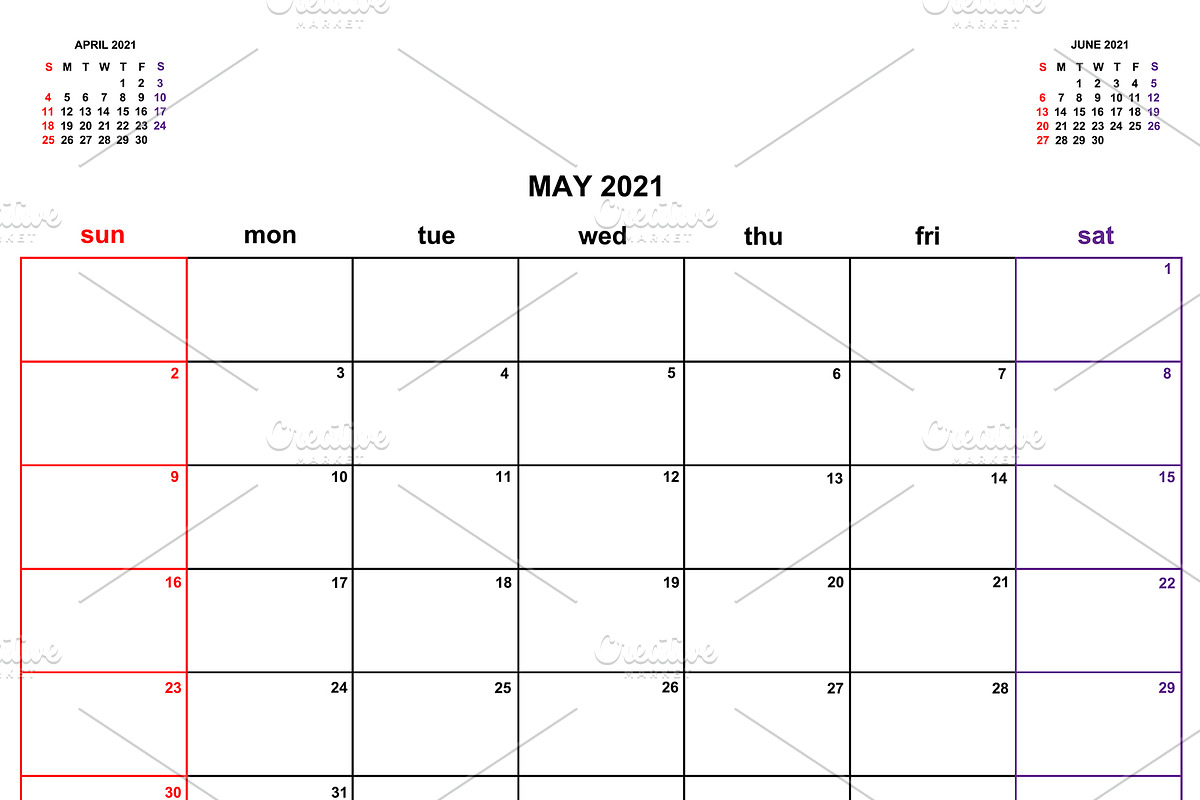 Calendar Planner 2021, a Flyer Template by art789 studio (Photo 5 of 13)