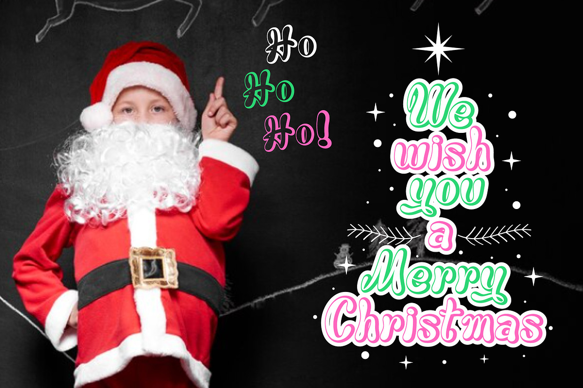 Santa Party Font, a Handwritten Font by KengGraphic (Photo 7 of 13)