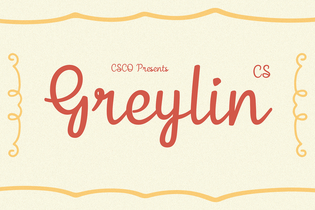 CS Greylin – Script Font, a Script Font by Craft Supply Co. (Photo 1 of 8)
