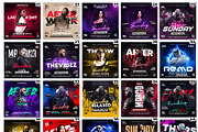 100 Party Flyers Bundle Canva 4x4, a Flyer Template by FLYERHIVE (Thumbnail 3 of 7)