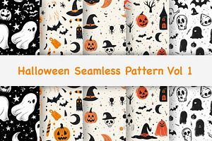 Halloween Seamless Pattern Vol 1