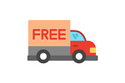Free Delivery Flat Icon, a Duotone Icon by Pexelpy (Thumbnail 1 of 2)