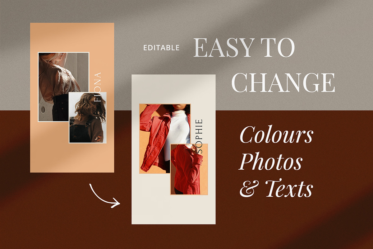Influencer Instagram Pack | PS CANVA, a Social Media Template by Visuel Colonie® (Photo 4 of 18)