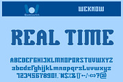 Real time font, a Font by weknow (Thumbnail 1 of 5)