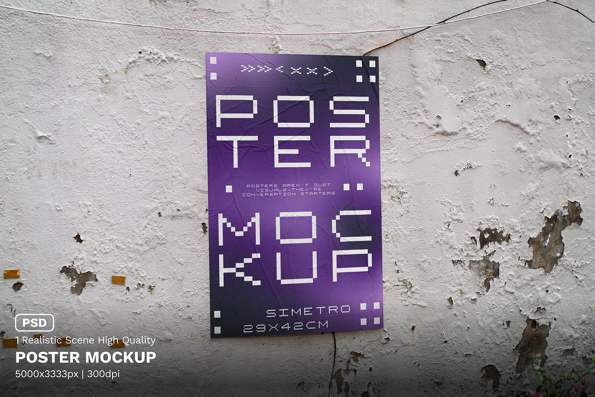 Thai Corner Poster Mockup - VOL, a Mockup by Simetrica Labs (Photo 1 of 3)