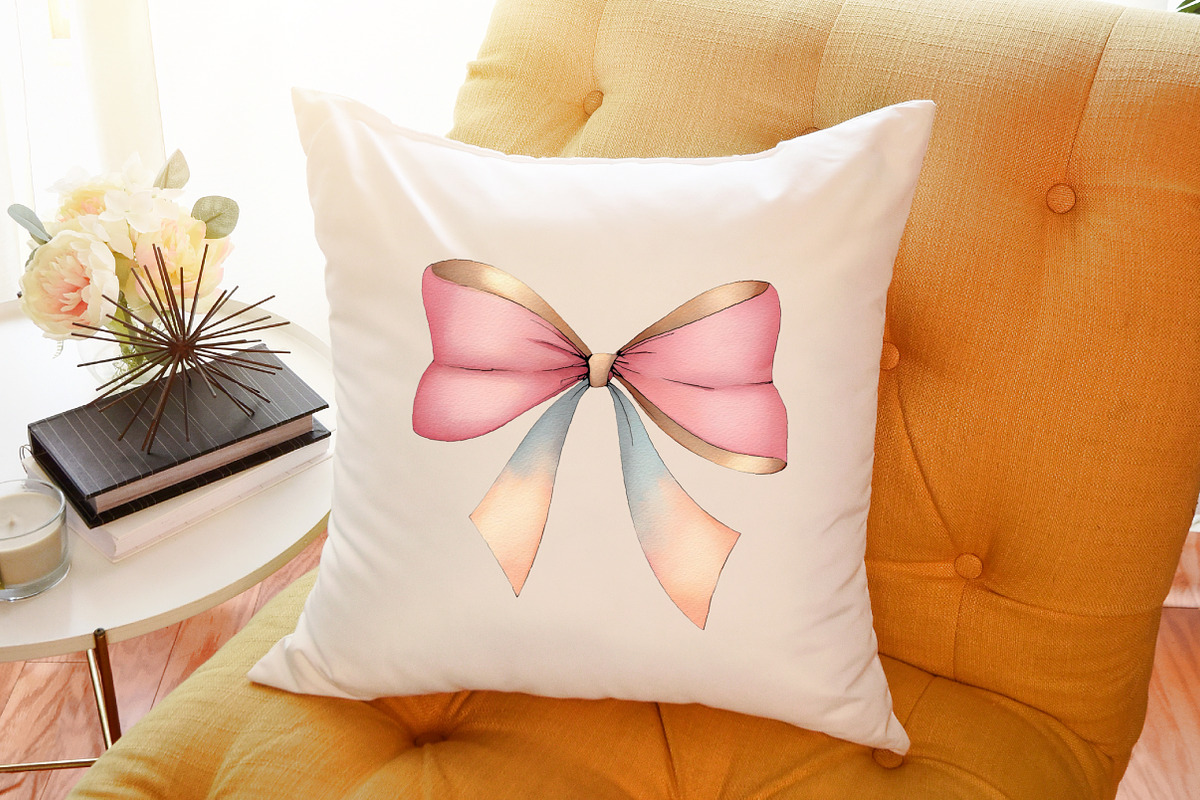 Watercolor Pink Ribbon Clipart, an Illustration by Sublimation Artist (Photo 6 of 6)