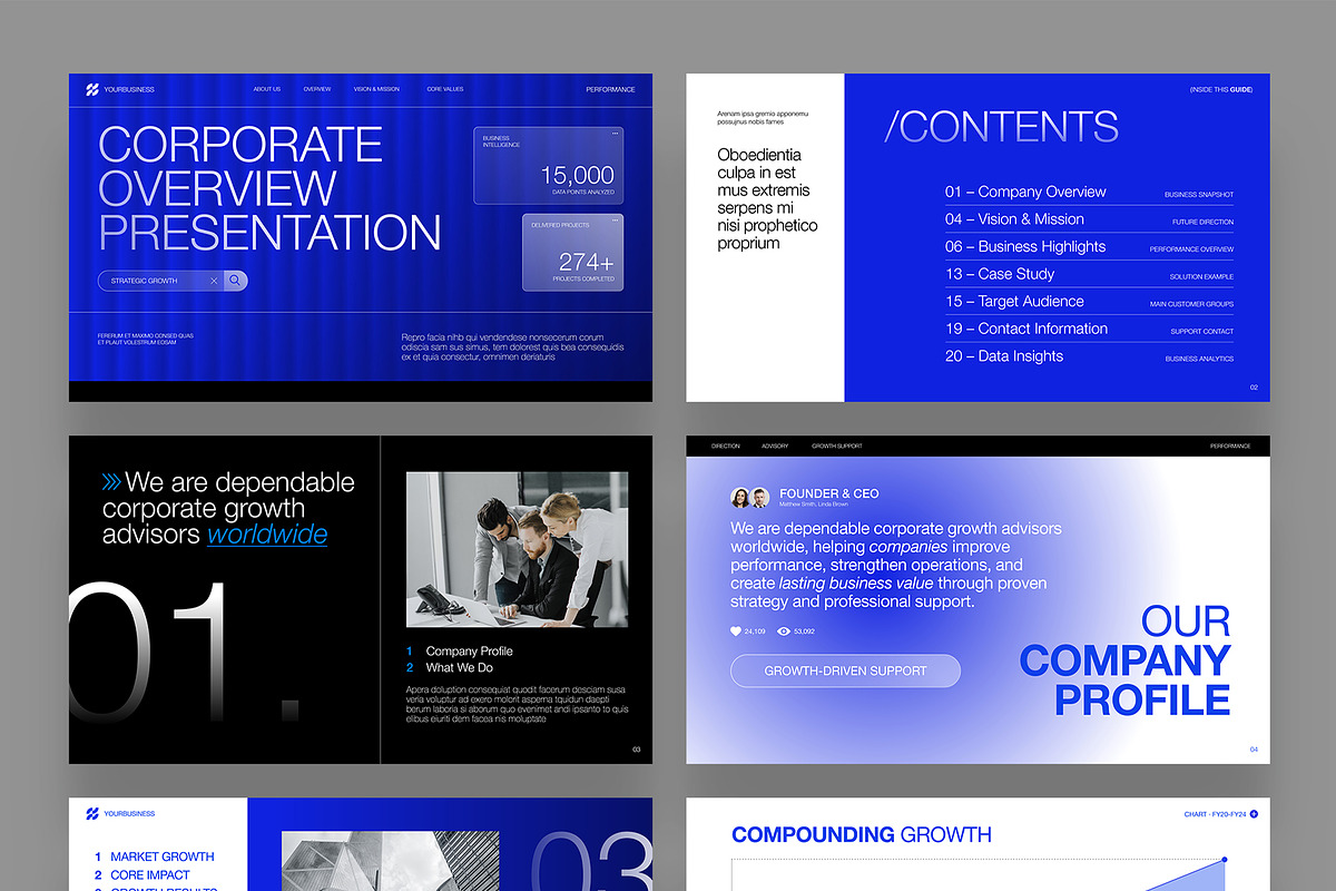 Modern Business Presentation Templat, a Presentation Template by BrandPacks (Photo 7 of 7)