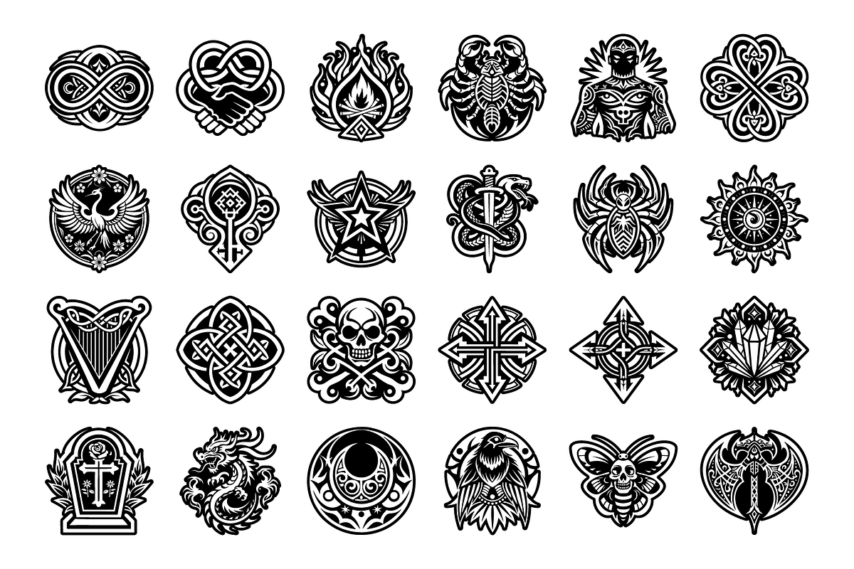 Classic Tattoo Icon Pack, an Icon by Vector Portal (Photo 5 of 6)