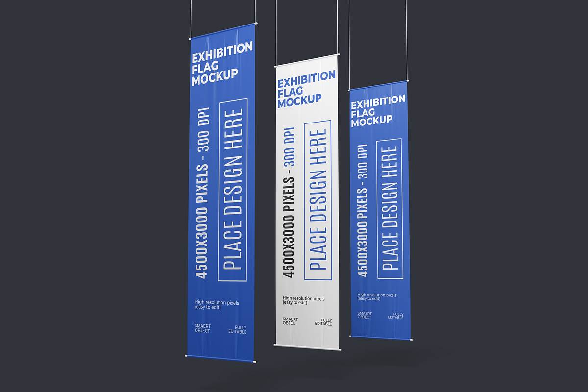 Exhibition Flag Mockup, an Advertising Mockup by DSNA Mockup (Photo 5 of 5)