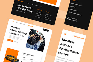 Driving School Web Design