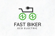 Fast Biker - Eco & E-Bike Logo, a Branding & Logo Template by Creattlle (Thumbnail 2 of 4)