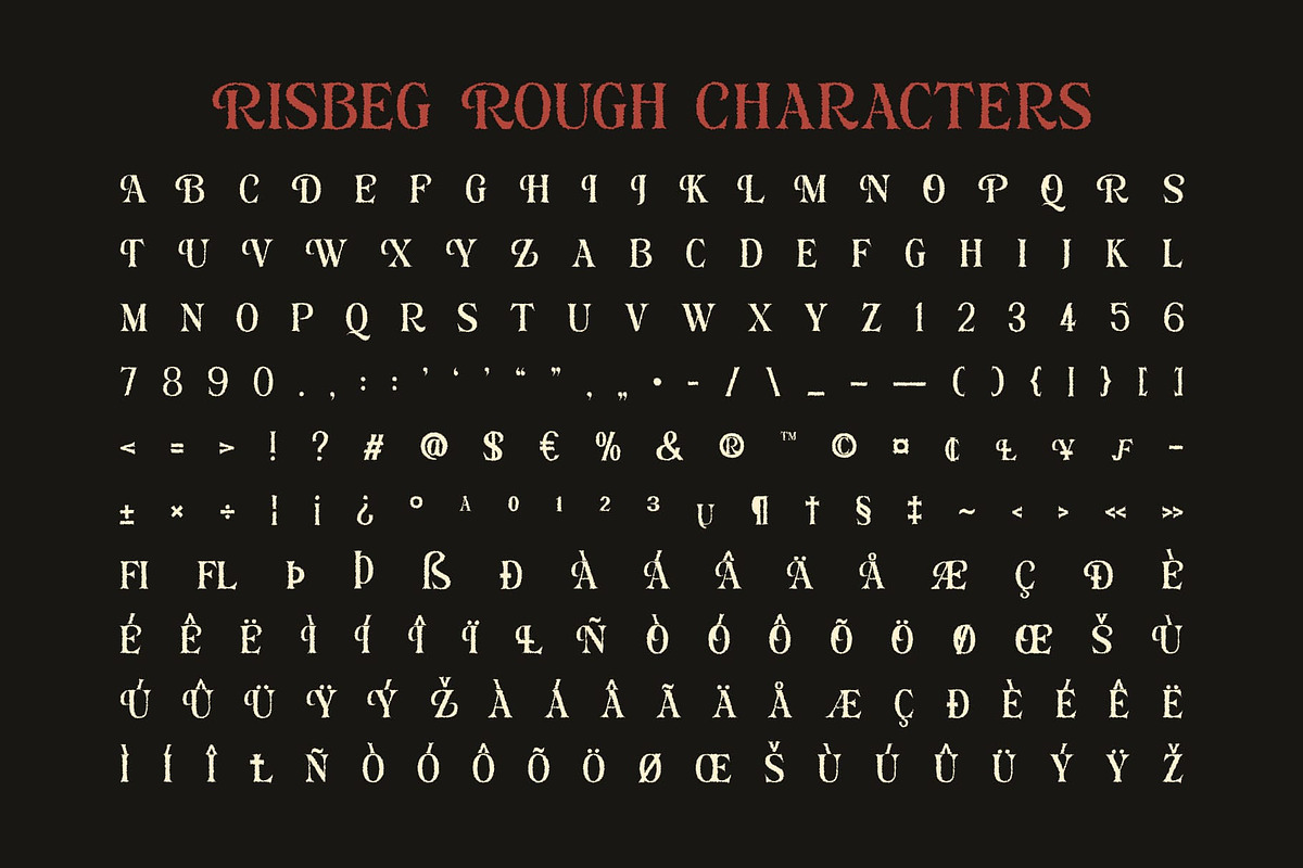 Risbeg Rough, a Serif Font by Craft Supply Co. (Photo 7 of 8)