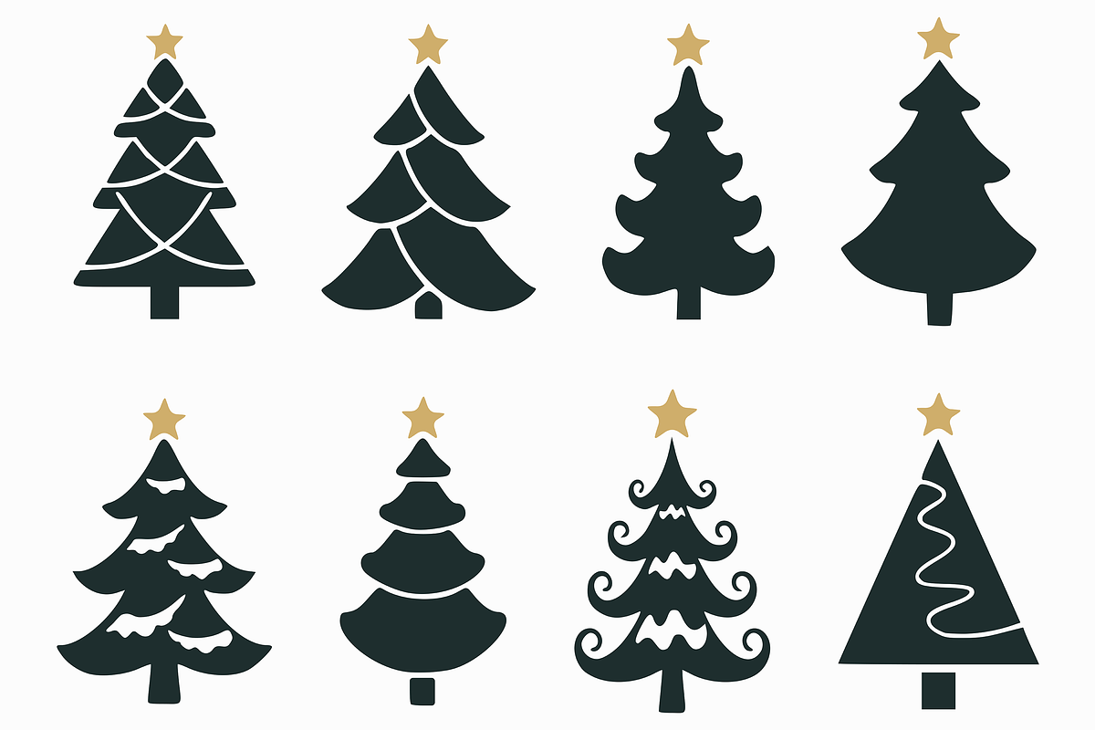 Whimsical Christmas Tree Doodle, a Seasonal Illustration by Kusumaillustration (Photo 8 of 14)