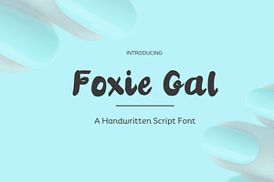 Foxie Gal Handwritten Script Font