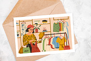 Woman shopping, a Person Illustration by Good Studio (Thumbnail 2 of 2)