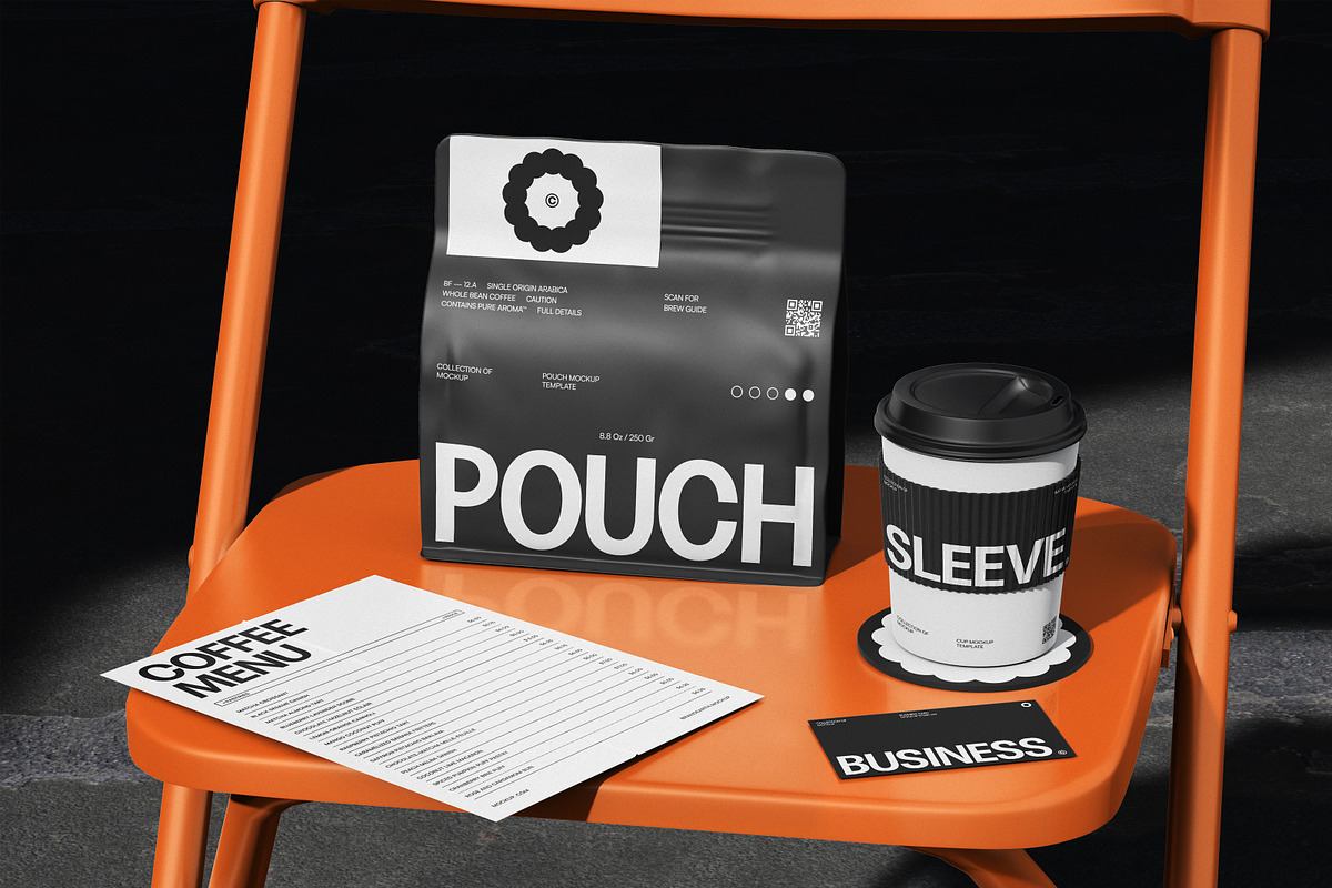 Cafe Branding Mockup, an Advertising Mockup by Brand Earth (Photo 4 of 4)
