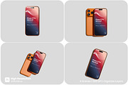 iPhone 17 Pro Mockup, an iPhone Mockup by HanaSaka_Studio (Thumbnail 1 of 5)
