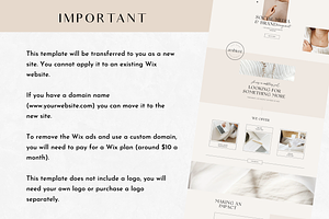 Wix Website Template - Ambient